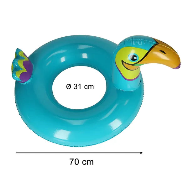 Felfújható tukan úszógumi gyerekeknek, 70 cm, 40 kg-ig