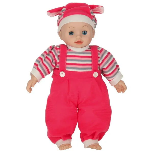 Maja síró-nevető baba 40 cm hanggal, csukódó szemekkel, rózsaszín body