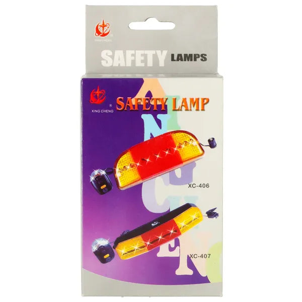 Kerékpár lámpaszett irányjelzővel és dudával, nappali/éjszakai mód