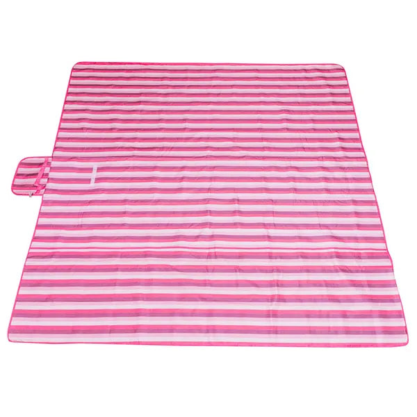 Vízálló XXL strand- és piknikpléd 200×200 cm, összehajtható, rózsaszín