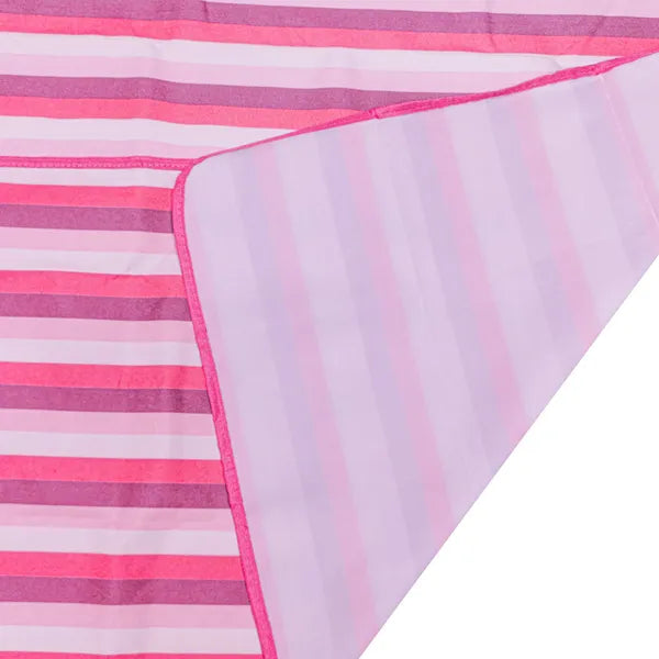 Vízálló XXL strand- és piknikpléd 200×200 cm, összehajtható, rózsaszín