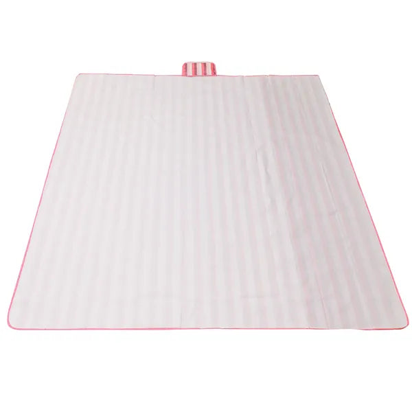Vízálló XXL strand- és piknikpléd 200×200 cm, összehajtható, rózsaszín