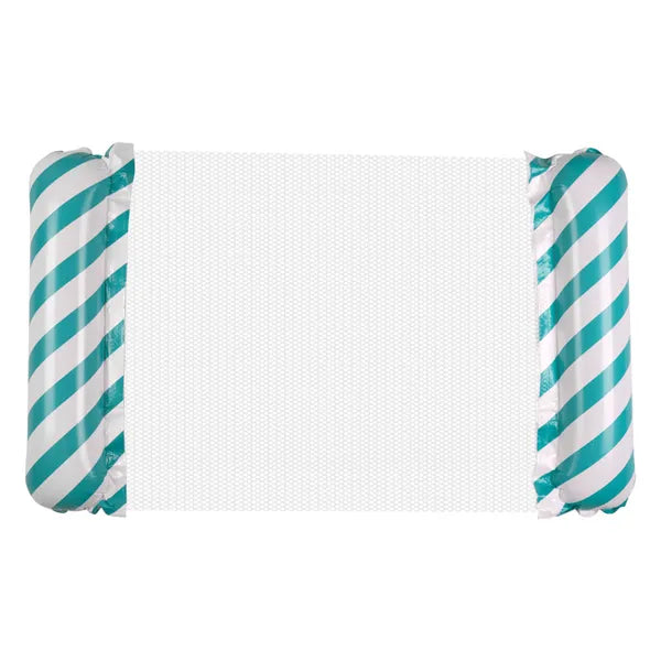 Kék-fehér felfújható vízi hintaágy matrac 110×70 cm, 70 kg teherbírás