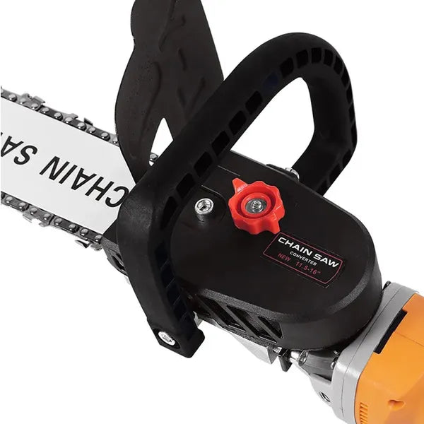 Láncfűrész adapter sarokcsiszolóhoz, 39,5 cm, 3/8'' lánc, ABS/acél