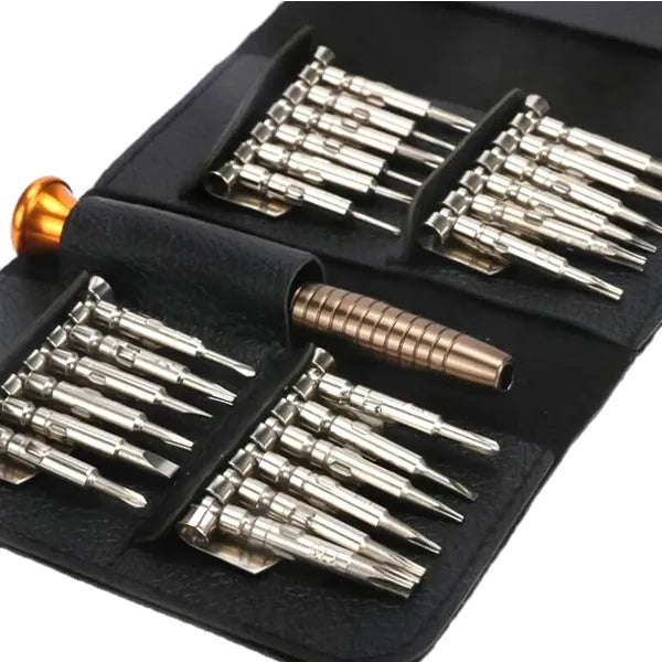Torx precíziós csavarhúzó készlet 25 az 1-ben, mágneses, tok