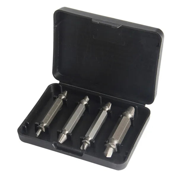 4 db csavarkiszedő készlet, 6–14 mm, szerszámacél
