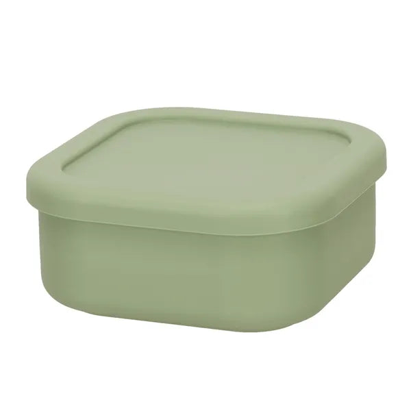 Zöld szilikon gyerek étkészlet krab tányérral, 19 részes csúszásgátló