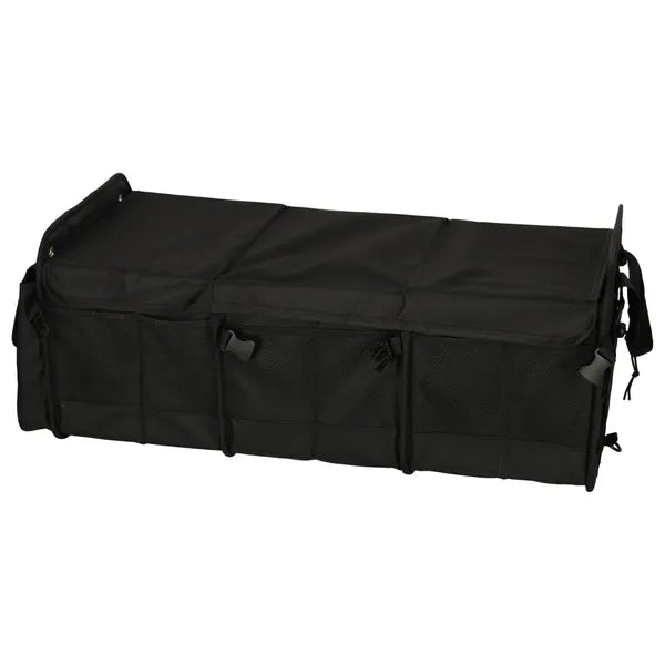 Autós csomagtartó rendező 100 l, hűtő táskával, 75×37×32 cm, fekete