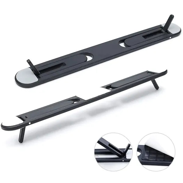 Összecsukható fehér műanyag laptopállvány, 2 szintes dőlésszög, 22 cm
