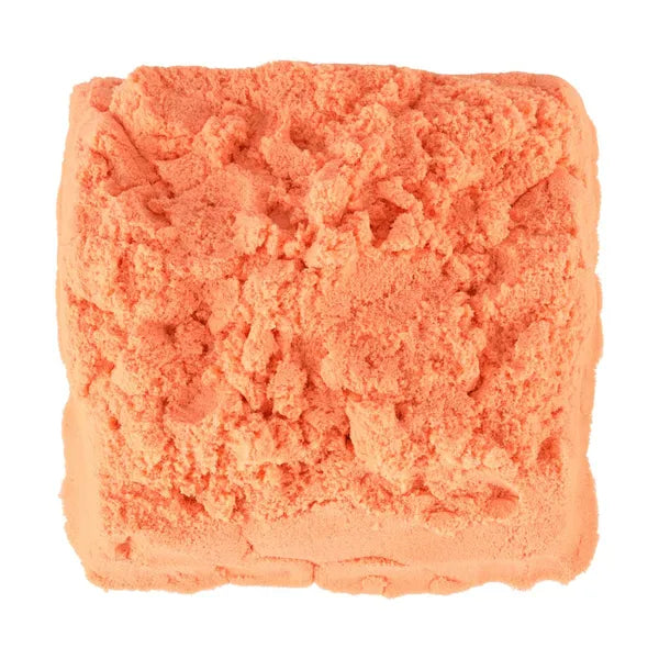 Narancssárga kinetikus homok 1 kg zacskóban, 3+ éves gyerekeknek
