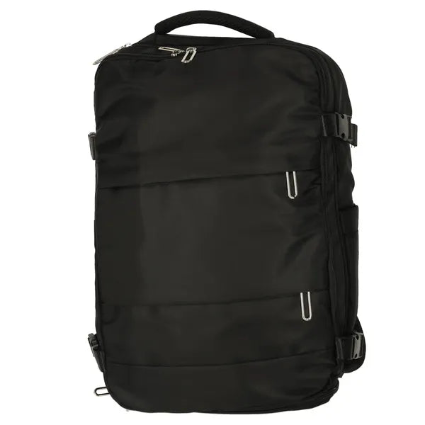 Vízálló kabinméretű utazó hátizsák, 25 l, 45×32 cm, fekete