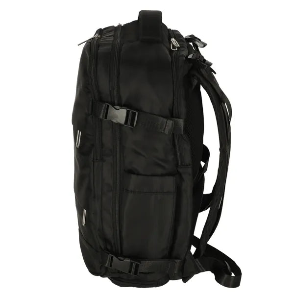 Vízálló kabinméretű utazó hátizsák, 25 l, 45×32 cm, fekete