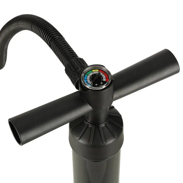 Kézi magasnyomású SUP deszka pumpa manométerrel, egyirányú, 27 PSI, 130 cm tömlő
