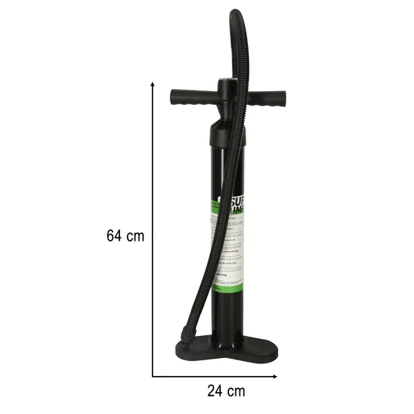 Kézi magasnyomású SUP deszka pumpa manométerrel, egyirányú, 27 PSI, 130 cm tömlő