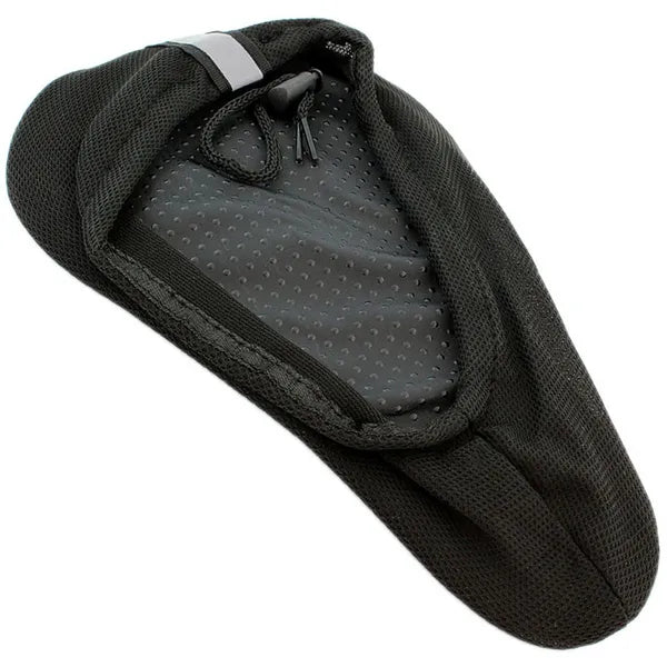 Univerzális kék-fekete zselés kerékpár nyereg huzat, 15,5×25,5 cm