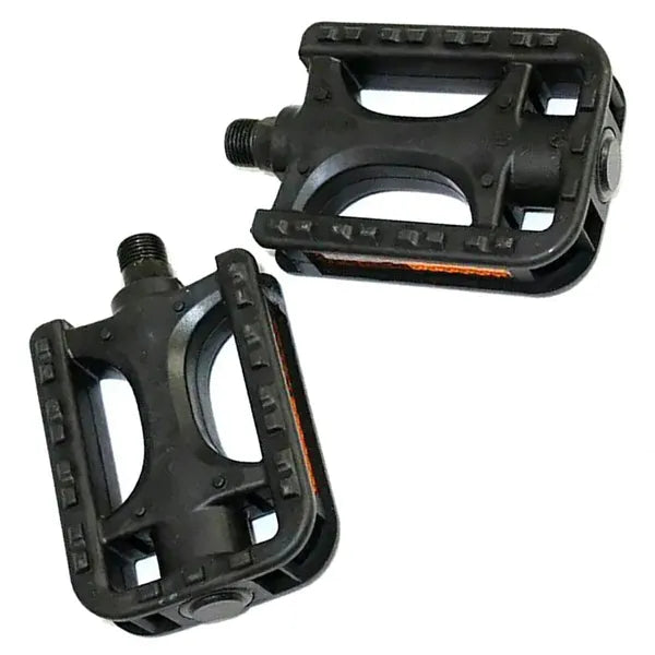 RW60 kerékpár pedál pár, 9/16'' menet, PVC, golyóscsapágy, fényvisszaverő