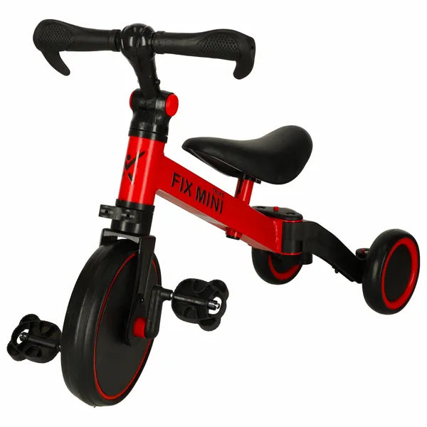 Trike Fix Mini 3 az 1-ben futóbicikli, pedálos tricikli, piros