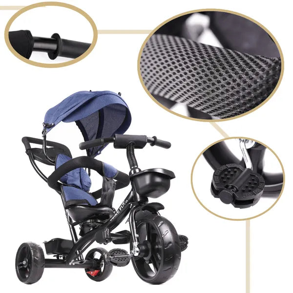 Trike Fix Lite 3-az-1-ben, 360°-ban forgatható gyerek háromkerekű, tengerészkék