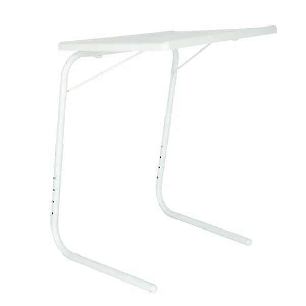 Állítható, összecsukható fehér laptop oldalasztal 52×40 cm, 50-69 cm