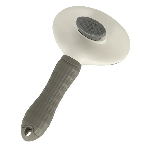 Öntisztító szőrkefe kutyáknak és macskáknak, ergonomikus nyél