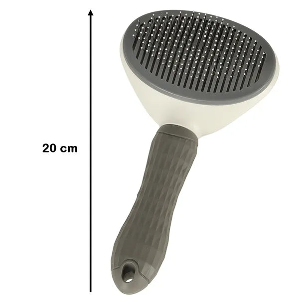 Öntisztító szőrkefe kutyáknak és macskáknak, ergonomikus nyél