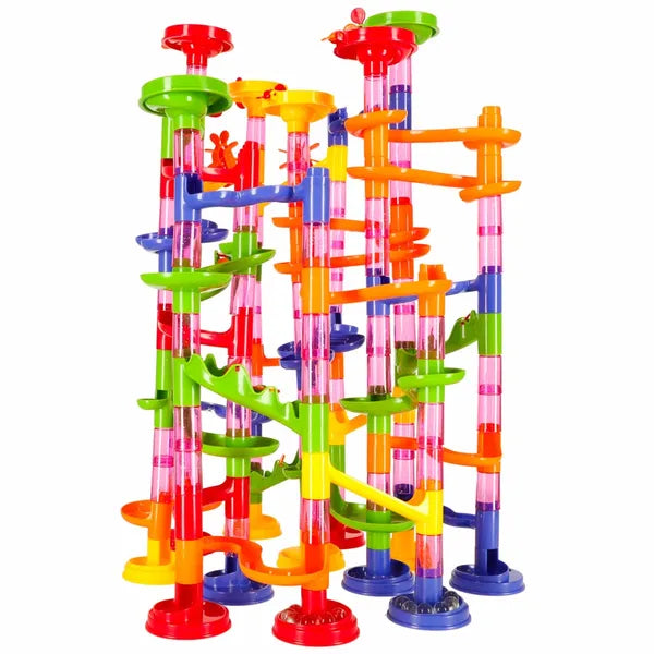 XXL golyópálya labirintus, 219 darabos építőszett, 68 cm magas