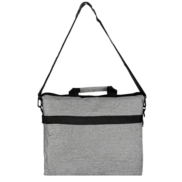 15,6" szürke laptop táska Oxford anyagból, vállpánttal, 40×30 cm