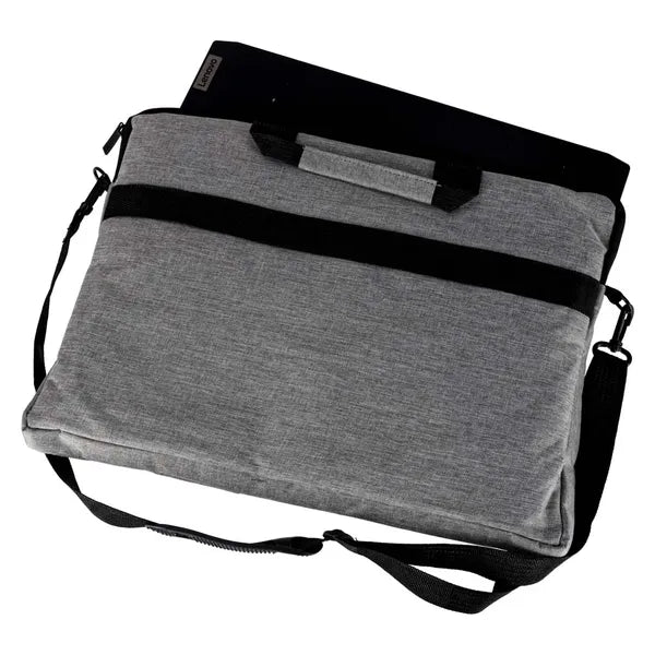 15,6" szürke laptop táska Oxford anyagból, vállpánttal, 40×30 cm