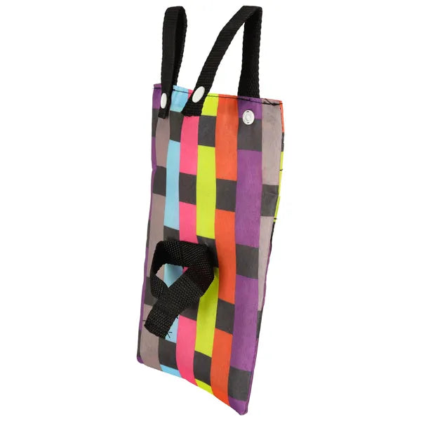 Színes kockás kormánytáska telefonzsebbel kerékpárra és elektromos rollerekre