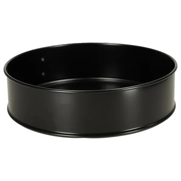 Fekete 24 cm-es csatos tortaforma tapadásmentes bevonattal