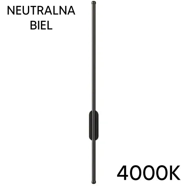 ZD116 fekete LED fali lámpa, 100 cm, 4000K, 15W