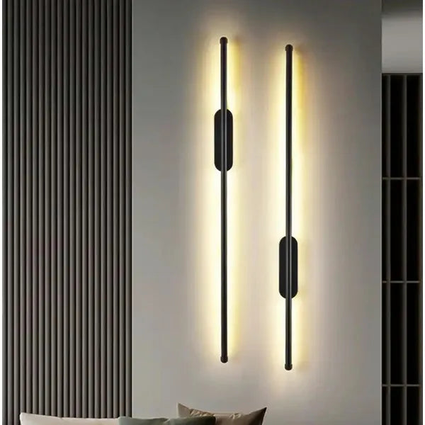 ZD116 fekete LED fali lámpa, 100 cm, 4000K, 15W