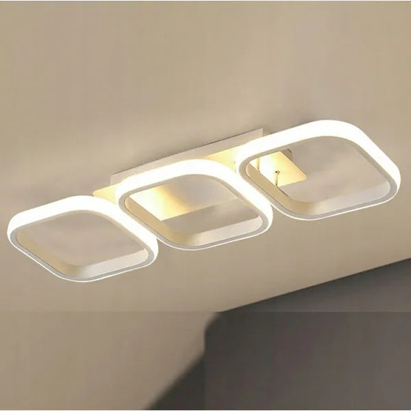 Modern energiatakarékos mennyezeti ívelt LED lámpa, 33 W, 23,5 cm x 10 cm x 4 cm, fehér