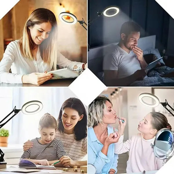 Kozmetikai led nagyítós asztali lámpa