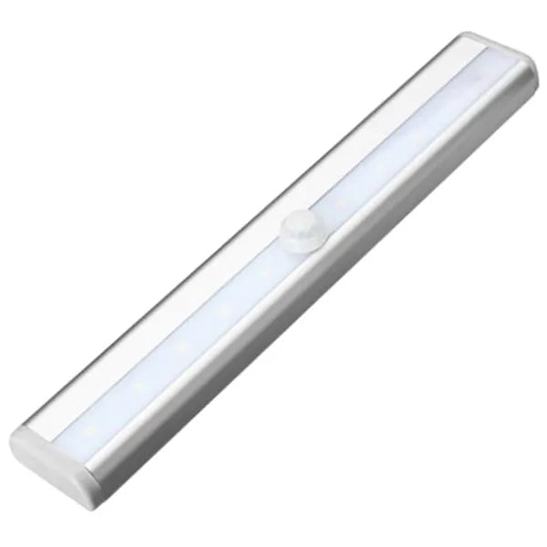 Vezeték nélküli led lámpa 10 led-diódával, mozgásérzékelővel, kétoldalas ragasztószalaggal, fehér