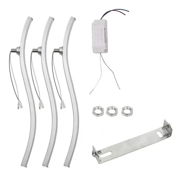 Modern LED mennyezeti lámpa, króm, 16 W, 43×43 cm, neutrál fehér