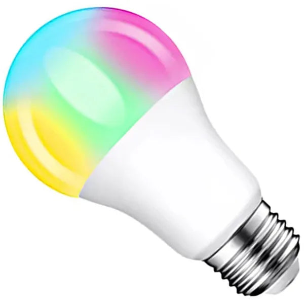 RGB LED izzó E27 9W távirányítóval, 16 szín