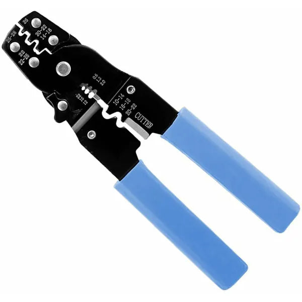 ZK4A krimpelő fogó, szigetelt/nem szigetelt csatlakozókhoz, 10–28 AWG, vágóval
