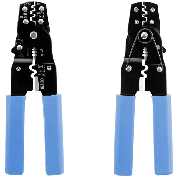 ZK4A krimpelő fogó, szigetelt/nem szigetelt csatlakozókhoz, 10–28 AWG, vágóval