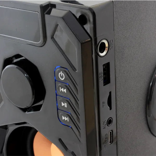 ZS53 hordozható Bluetooth oszlop hangszóró 10 W FM rádió, USB/microSD