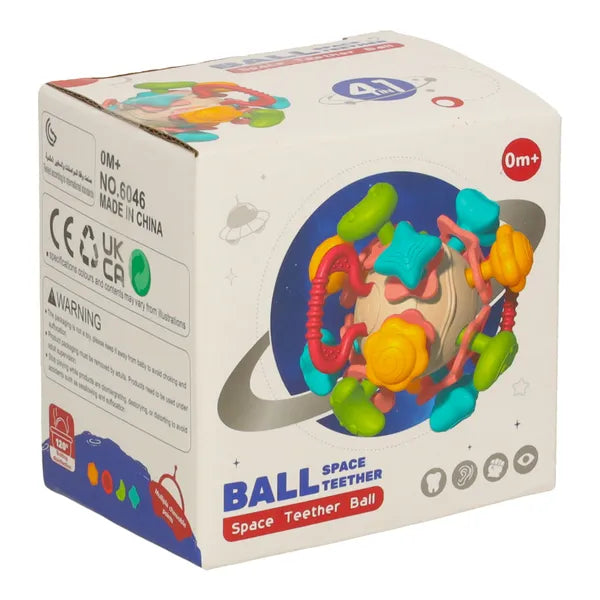 Bibi-Inn baba érzékszervi labda szilikon rágókával, 0+, 10 cm