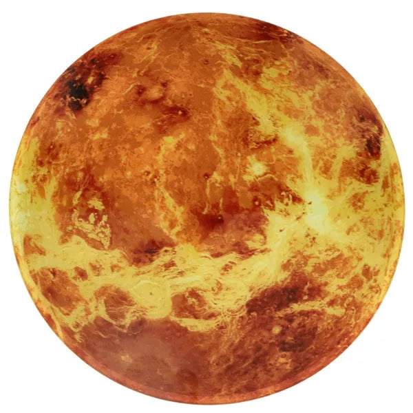 Narancssárga Mars bolygó falióra LED kijelzővel, 32 cm