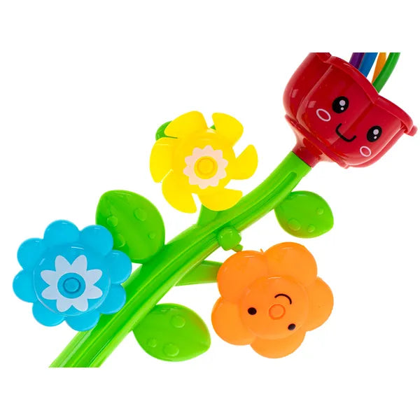 Gyerek kerti virágos vízpermetező szökőkút, kerticsap-csatlakozó, 28 cm
