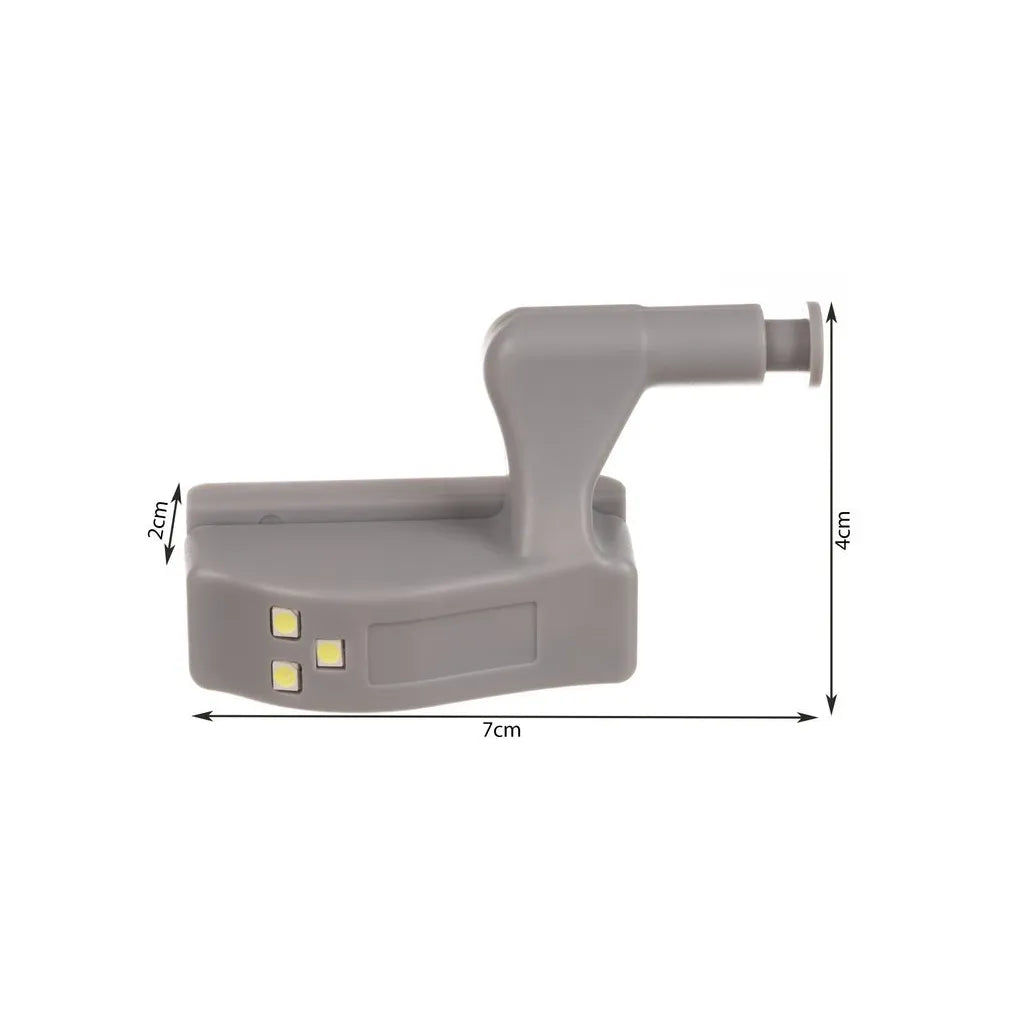 Szekrény LED lámpa nyitásérzékelővel, energiatakarékos, automata, 3 db LED-el, 2 W, szürke, IP20