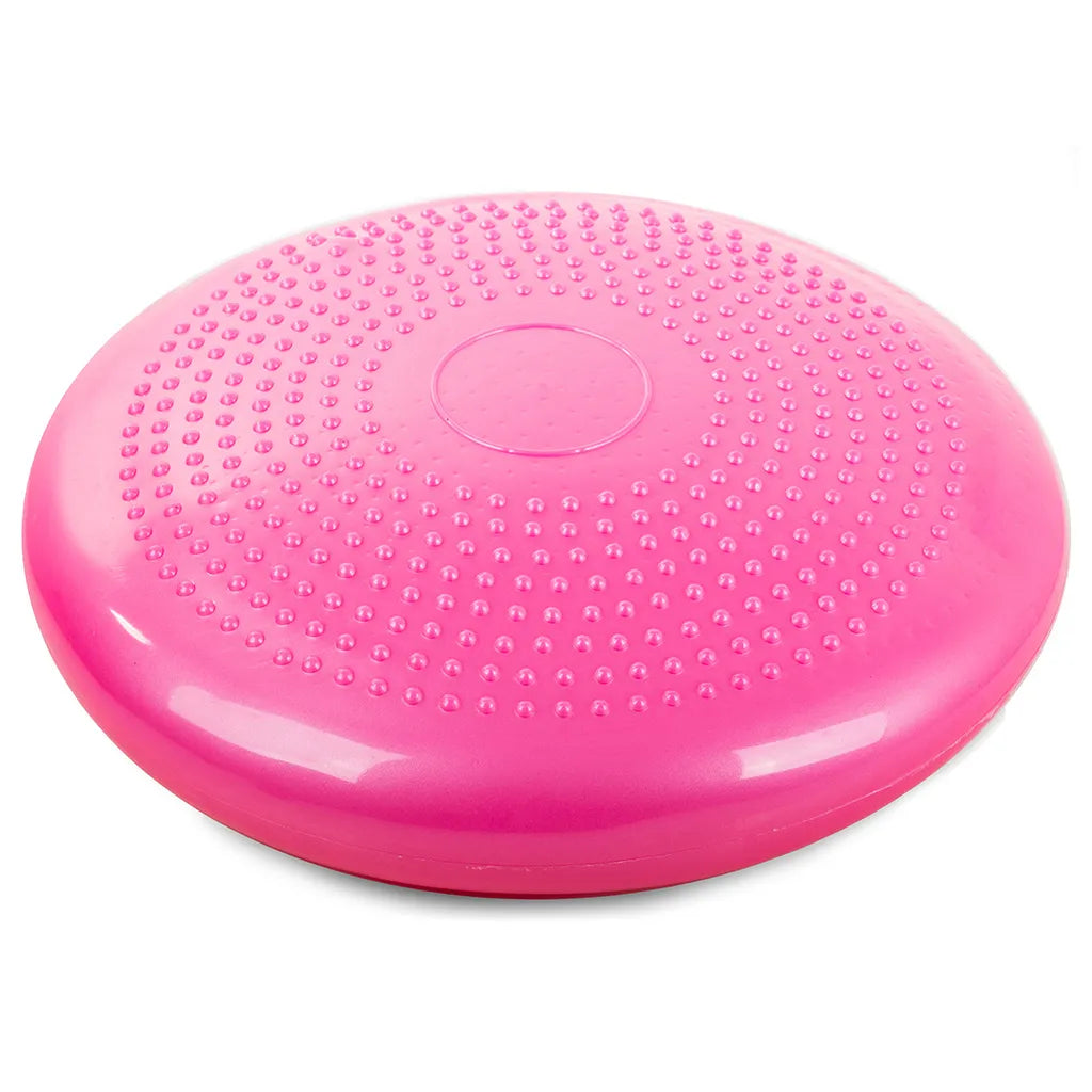 Beret párna szenzoros fitnesz korong pumpával, 32 cm, rózsaszín