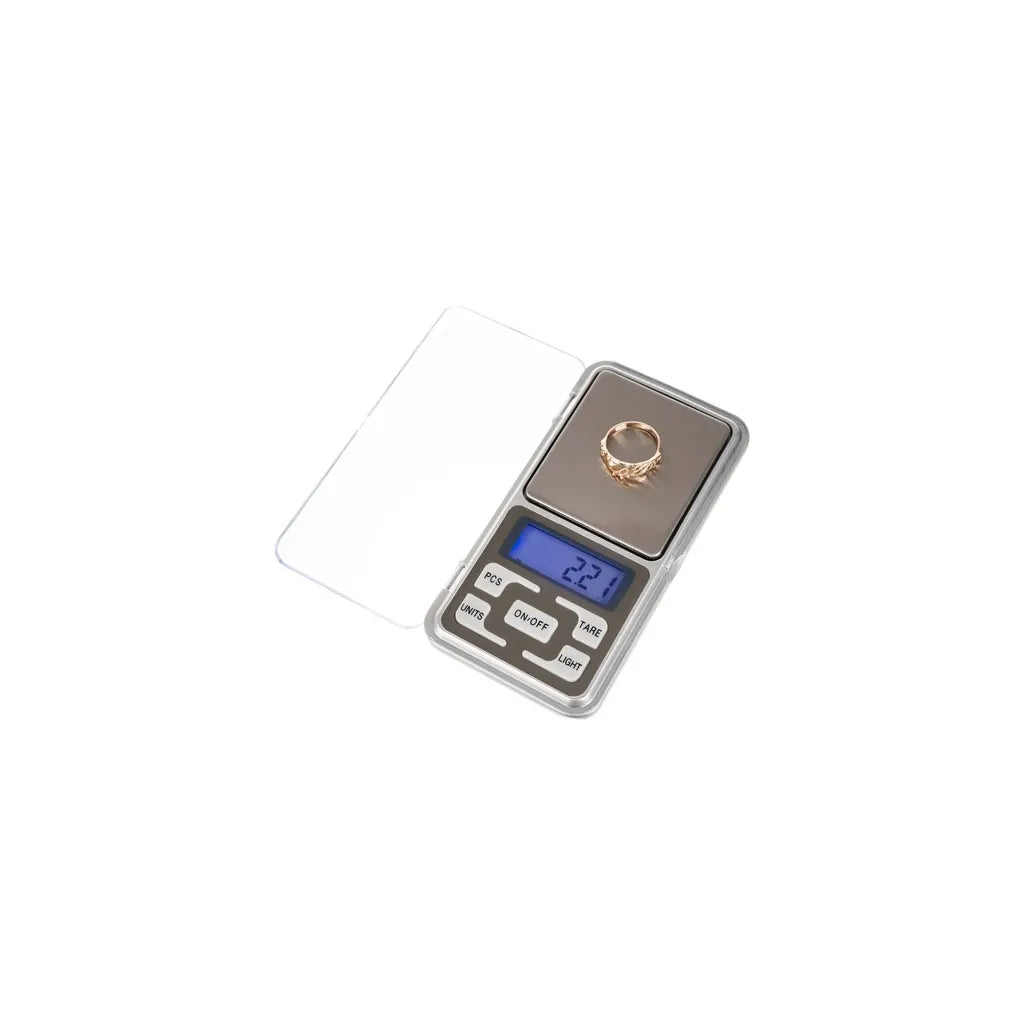 Digitális ékszer zsebmérleg, 0,01-200 gramm méréstartomány, 2 db AAA, 12×6,2×2 cm