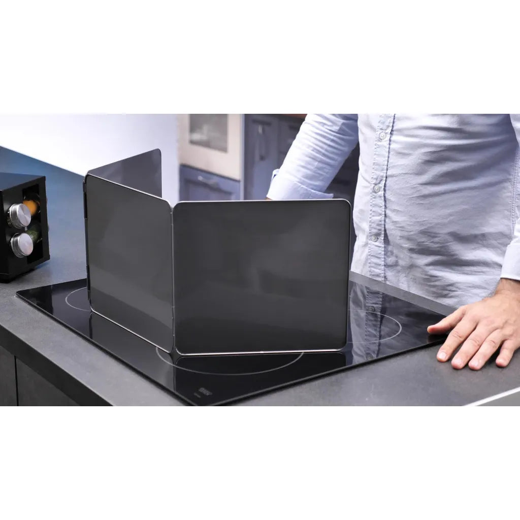 Genius Ideas védőpajzs főzéshez tapadásmentes bevonattal, 25cm x 23cm, szürke