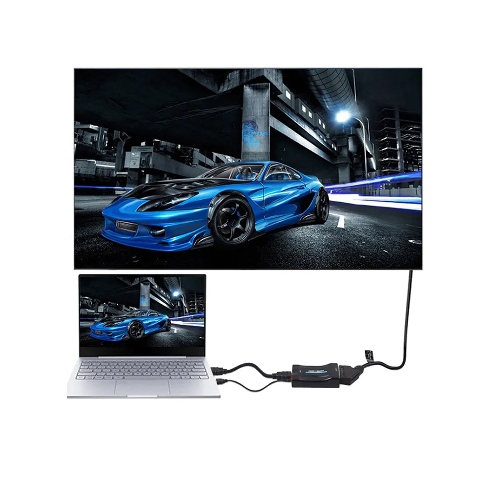 HDMI (in) - SCART (out) (Euro csatlakozó) AV Konverter Full HD Minőségben