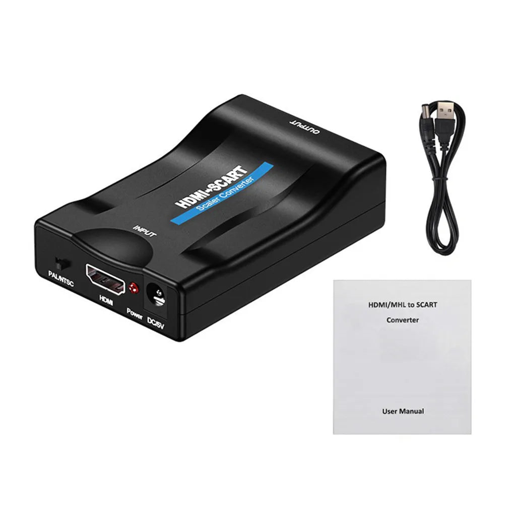 HDMI (in) - SCART (out) (Euro csatlakozó) AV Konverter Full HD Minőségben