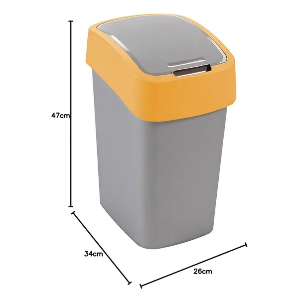 Curver flip bin 25l narancs szemetes